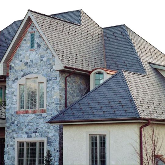 12" Majestic Slate™ Traditional Polymeric Tiles - Class A