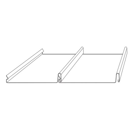 16-3/4" Standing Seam Panel Copper Plus