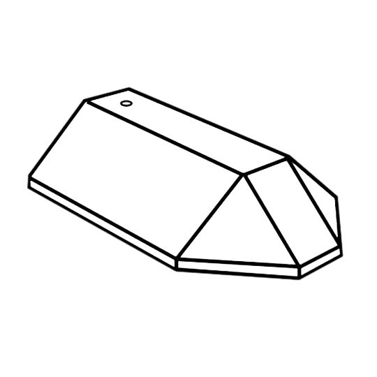 Saxony 900 Split Old English Thatch 3-Sided Hip Starter