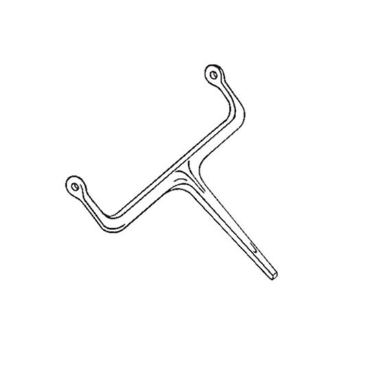 3" x 4" Coppered Square Side Fasten Hook