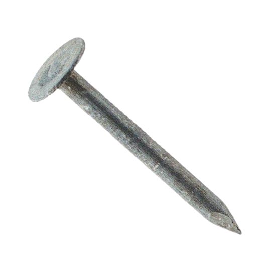 12 Gauge x 1-1/2" Electro-Galvanized Roofing Nail - 50 Lb. Box