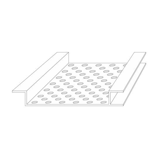 5/16" x 4" x 8' EZ Vent Continuous Soffit Vent