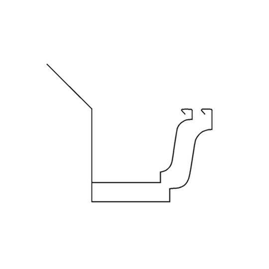 16 Oz. 6" x 20' K-Style Copper Gutter Hi-Back