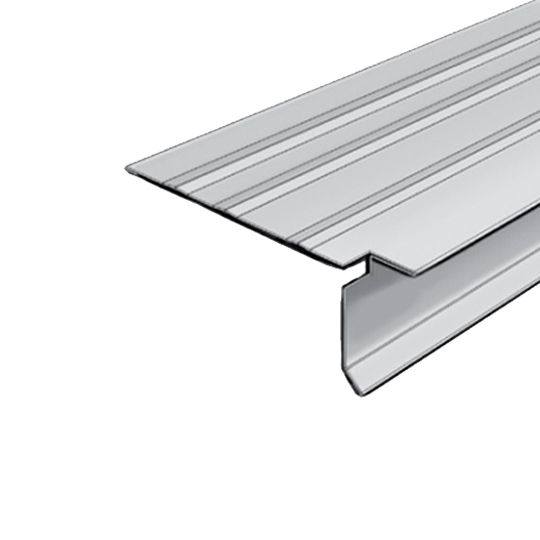 30 Gauge x 1-1/2" x 10' Pre-Notched T-Style Steel Drip Edge
