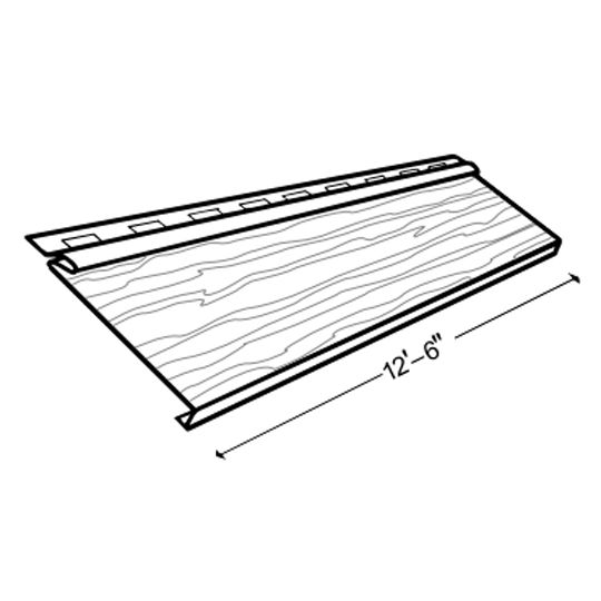 .019" Double 4" Aluminum Roughsawn Siding