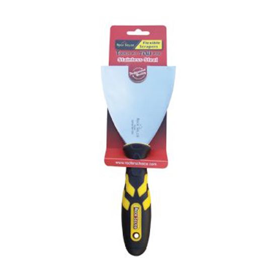 4" Stainless Steel Paint Scraper with Soft Grip Handle