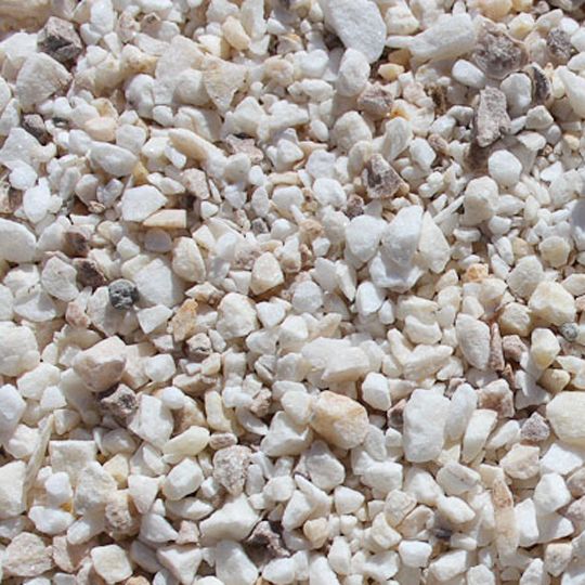 3/8" Fire White™ Marble Roofing Aggregate - 80 Lb. Bag