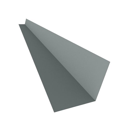 26 Gauge x 4" x 4" 110° Galvanized Roof To Wall Flashing