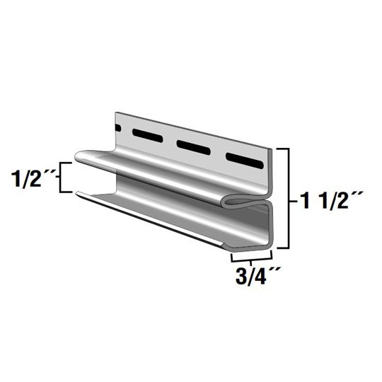1/2" F-Channel (F-Trim)