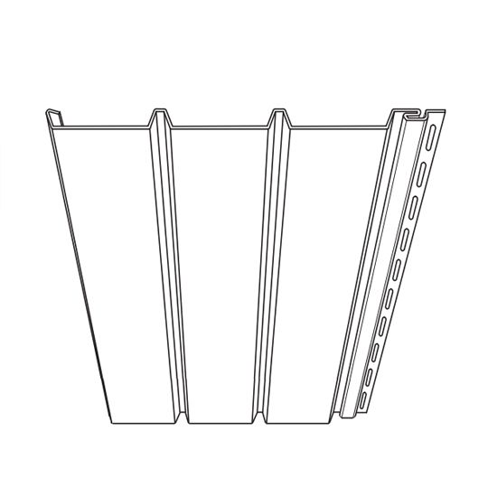 Triple 4" Premium Soffit Solid Non-Ventilated Vinyl Panel