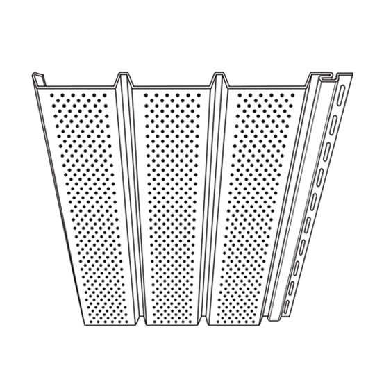 Triple 4" Premium Soffit Full-Ventilated Vinyl Panel