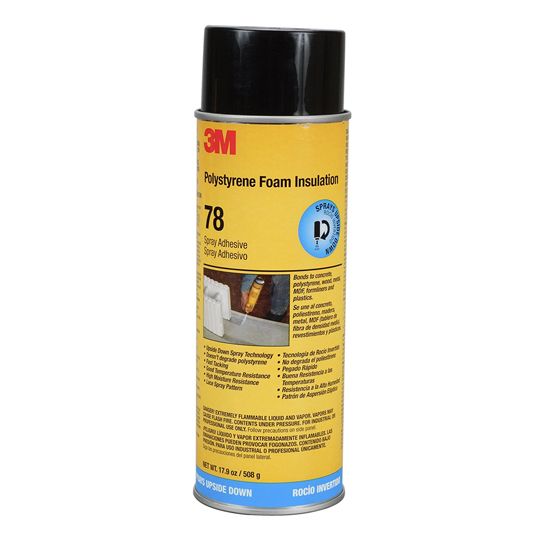 Hi-Temperature Polystyrene Foam Insulation 78 HT Spray Adhesive