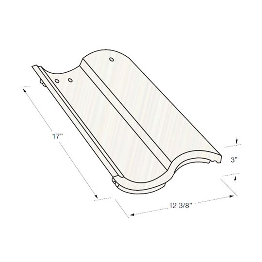 12-3/8" x 17" Eaglelite Capistrano Field Tile