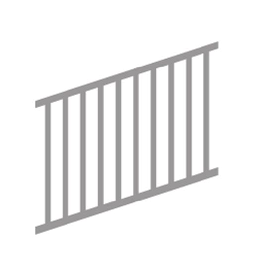 96" Fixed Stair Rail