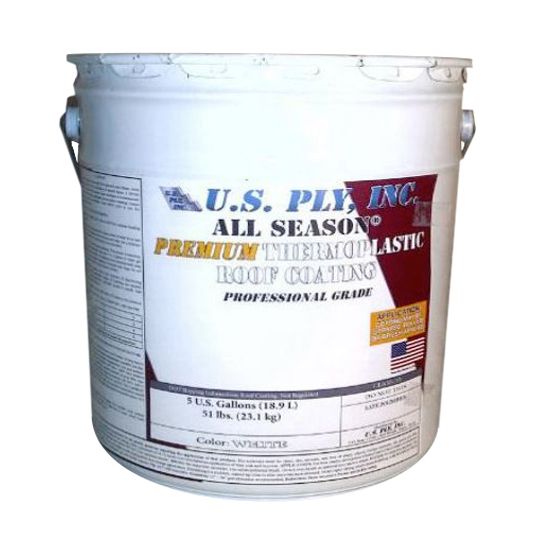 All Season Premium Thermoplastic Roof Coating - 5 Gallon Pail