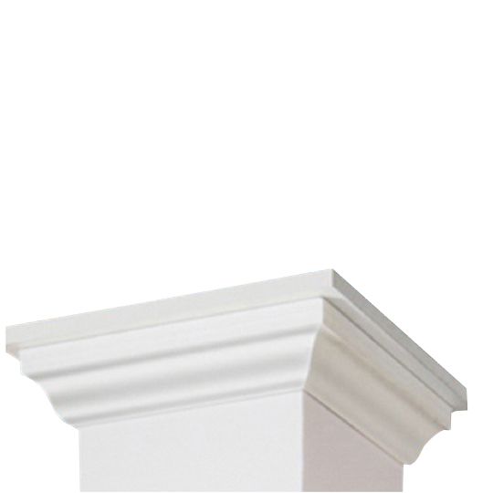 8" x 8" x 9' Restoration Millwork® Column Wrap with Classic Cap/Base Trim Set - Smooth
