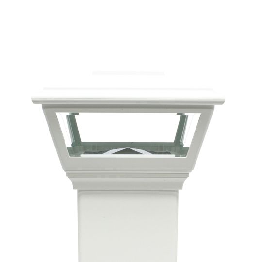 4" Carriage Light Solar Post Cap
