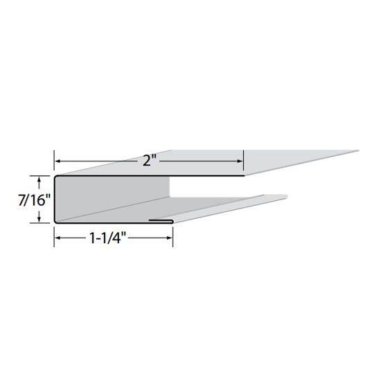7/16" Aluminum J-Channel - ENTEX Finish