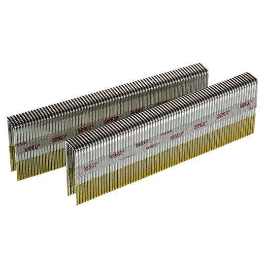 16 Gauge 7/16" x 2" Bright Crown Heavy Wire Staples - Box of 10,000