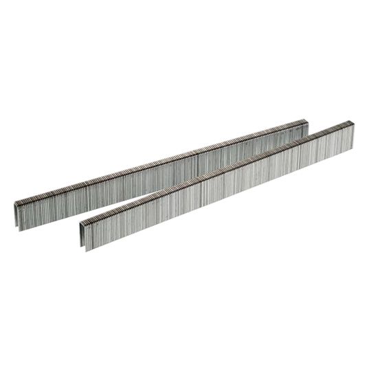 22 Gauge 3/16" x 3/8" Galvanized Crown Fine Electrogalvanized Wire Staples - Box of 30,000