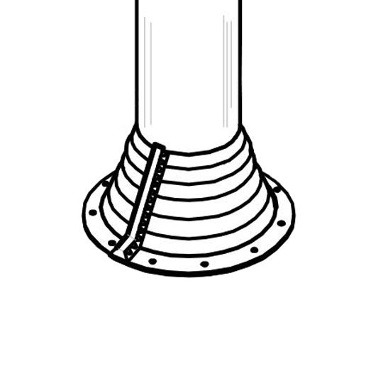 2" to 7-1/4" Dektite #802 Retrofit Boot