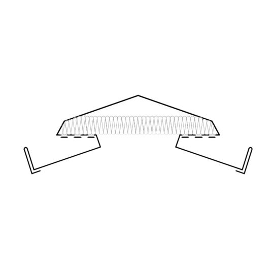 30 Gauge Galvanized Vented Ridge