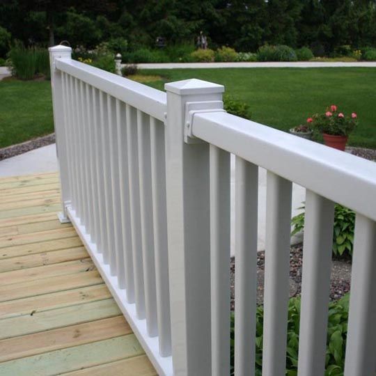 36" x 10' Savannah Straight Vinyl Rail