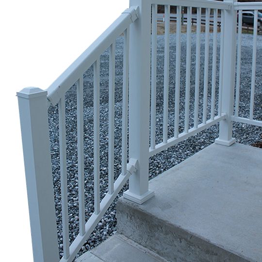 36" x 7' Lincoln Aluminum Adjustable Stair Rail