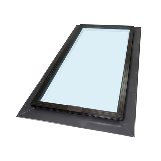 Size 2549 Model FGC Fixed Glass Classic Skylight LoE-340 Clear Tempered with Bronze Frame