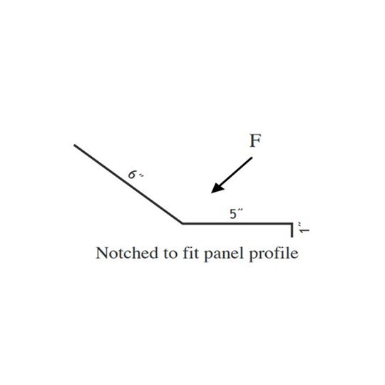 42" Everlast II Notched End Wall Flashing