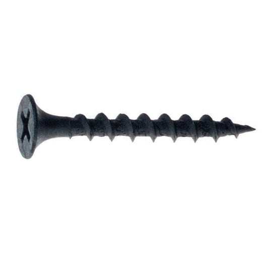 1-5/8" x #6 Phillips Head Sharp Point Coarse Yellow Zinc Screws - 1 Lb. Box