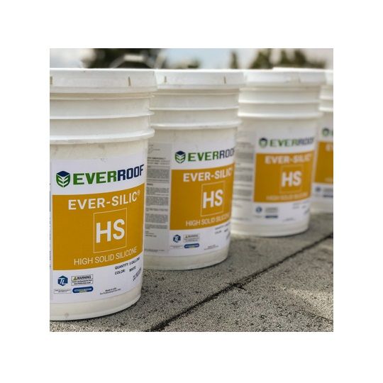 EVER-SILIC® HS Silicone Elastomer Cool Roof Top Coat - 5 Gallon Pail