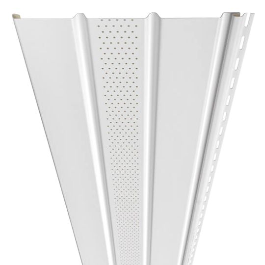Triple 4" Center-Vent Vinyl Soffit