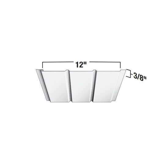 Triple 4" Solid Commercial Aluminum Soffit