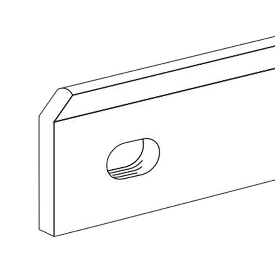 .075" x 1" x 10' PlyFast TB-75 Termination Bar with Sealant ledge - 6" O.C.