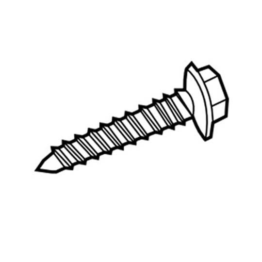 #8 1/2" Painted Zinc-Plated Steel Zip Screw - Carton of 1,000