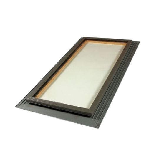 22.5" x 46.5" Fixed Glass Classic Low-E 340 Clear Tempered Insulated Glass Skylight with Bronze Frame