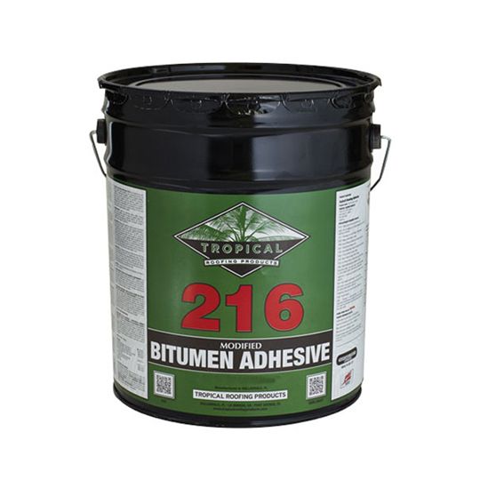 216 Modified Bitumen Adhesive - Brush Grade - RSG Label - 5 Gallon Pail