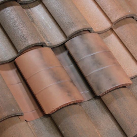 Spanish "S" Claymax Galvanized Tile Vent