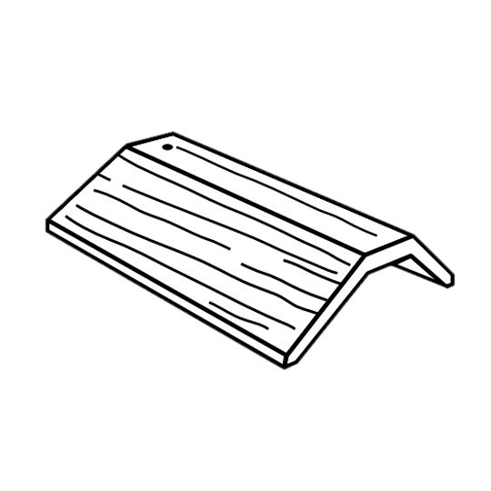 Saxony 900 Shake 3-Sided Ridge Tile