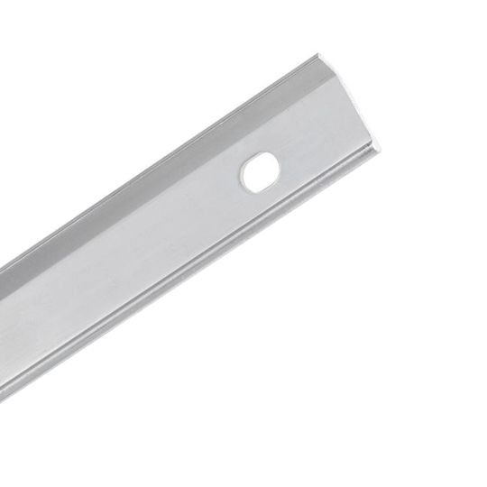10' Aluminum Termination Bar with Lip - 8" Spacing