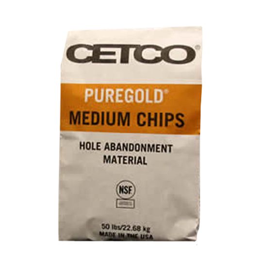 1/4" - 3/8" Hole Abandonment Medium Chip - 50 Lb. Bag