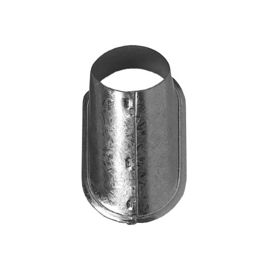 1-1/2" Galvanized Flat Roof Jack Pipe Flashing with Standard Base