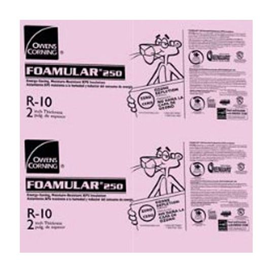 1" x 4' x 8' FOAMULAR® 250 Extruded Polystyrene (XPS) Insulation