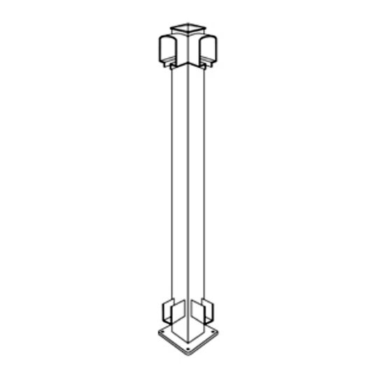 (RCP) 2-1/4" x 2-1/4" x 42" Corner Post