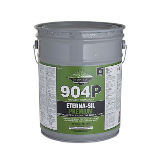 904 Silicone Roof Coating (Solvent-Based) - 5 Gallon Pail