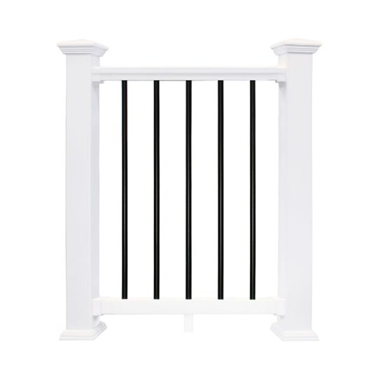 36" x 8' V220 Round Aluminum Baluster Kit - Level