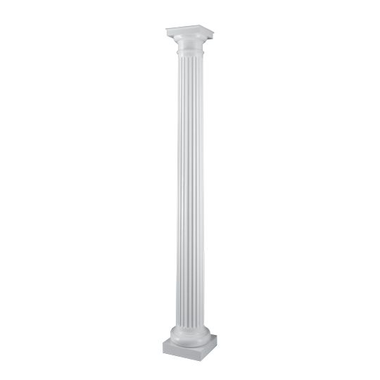 (45160) 12" x 8' Fluted Round PermaCast® Column