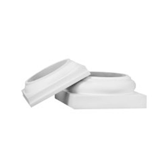 (45261) 12" Round Tuscan Cap & Base Set for PermaCast® Columns
