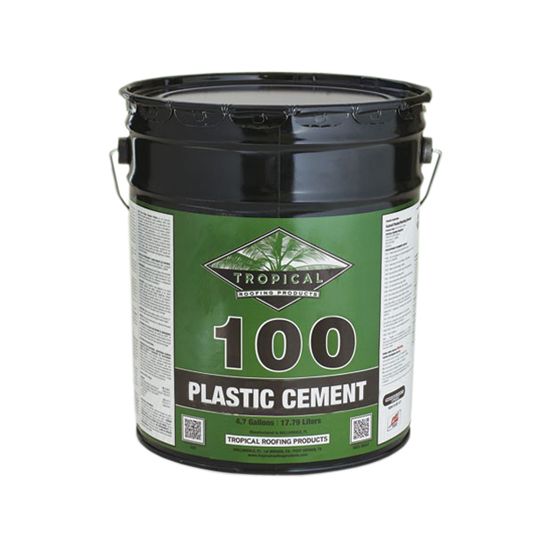 100 Plastic Roof Cement - 5 Gallon Pail